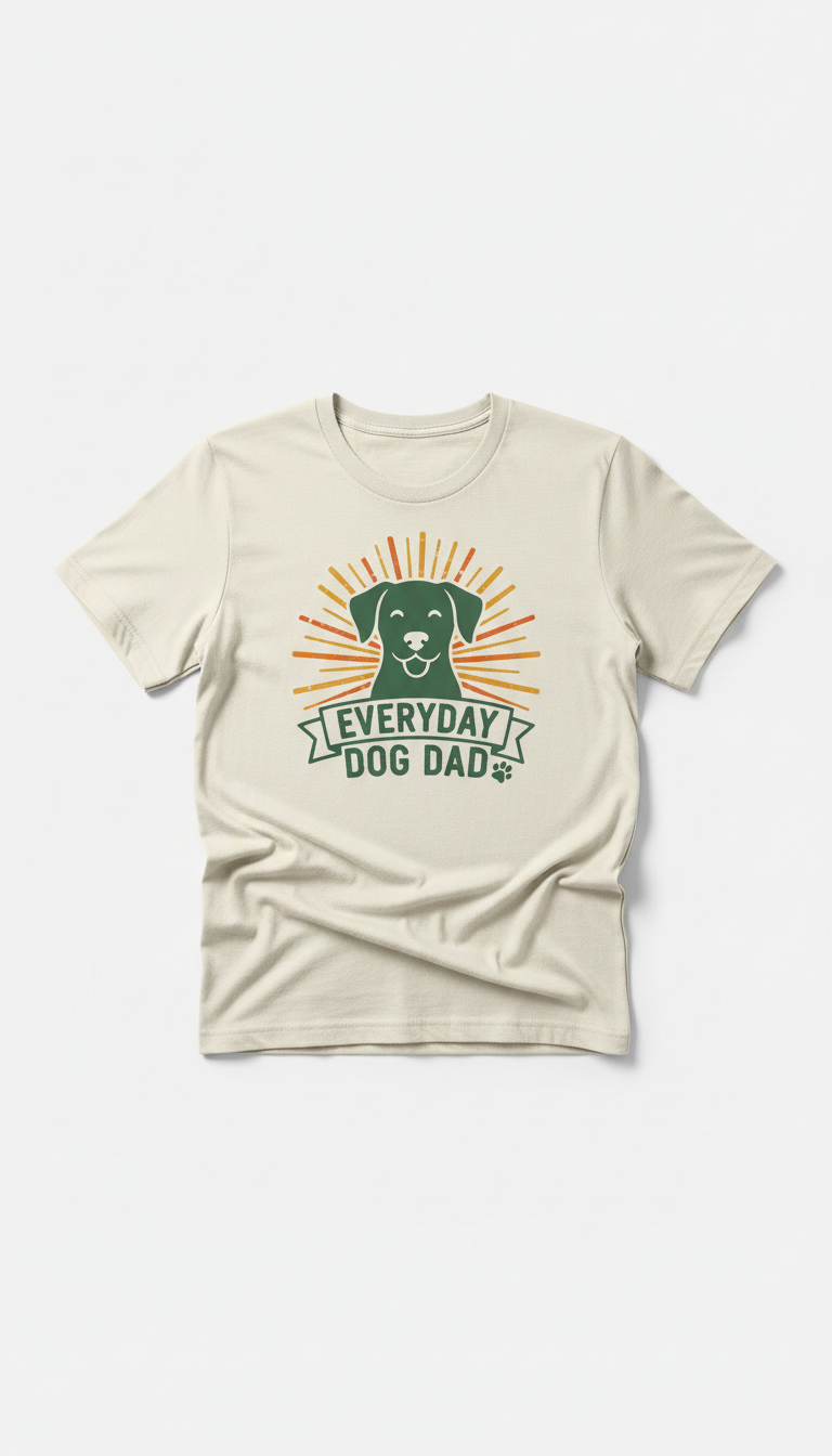 Soft Cream Everyday Dog Dad Tee